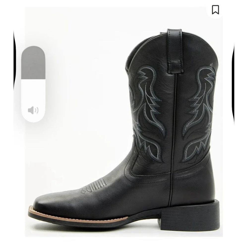 Demo Try On Cody James Men's Ace Western Boots Black Size 9Cowboy MSRP $170
